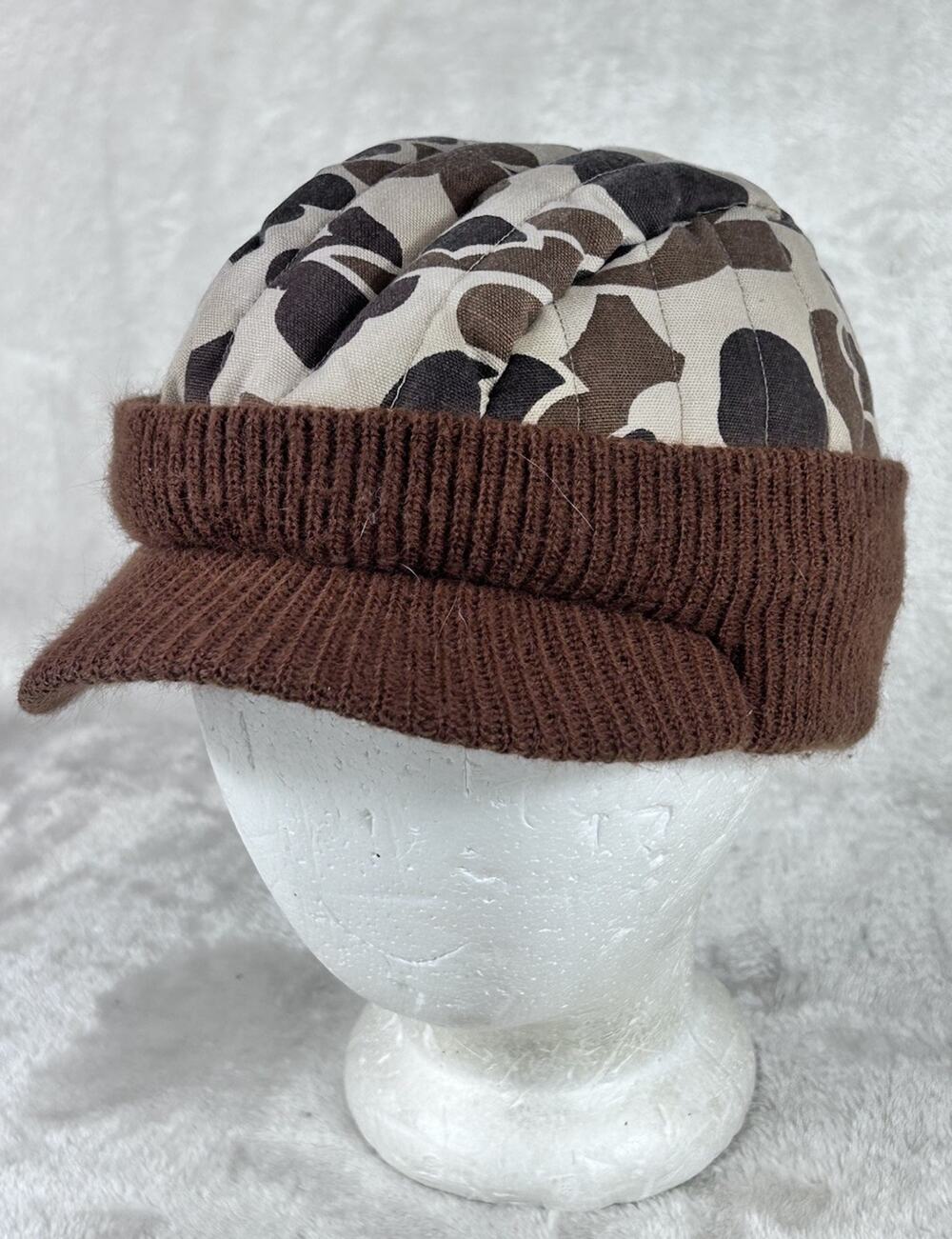 Vintage Walls Hunting Hat Mens One Size Duck Camo Insulated Winter Ear Flap Hat